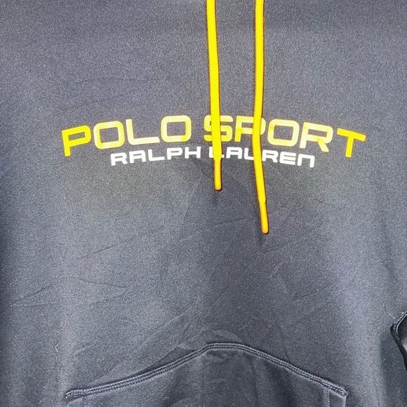 Ralph Lauren performance Navy Big Logo Hoodie Mens L - Picture 4 of 5